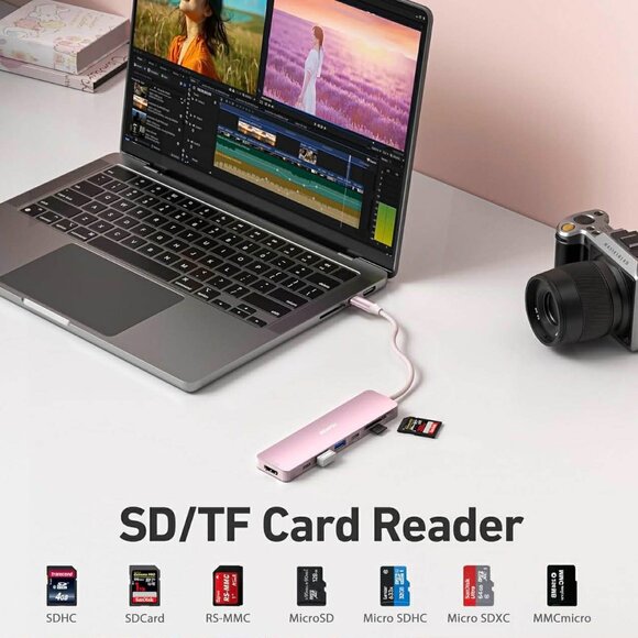 Brand New BENFEI Multifunctional Hub in Pink - Picture 5 of 7